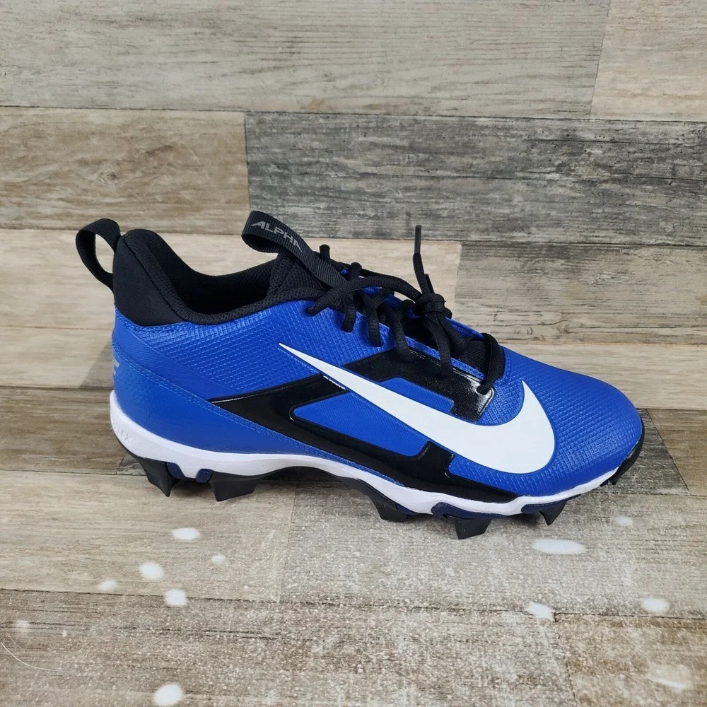 Nike Alpha Menace 4 Shark Mens Shoes Sz 13 Blue‎ Bright White Football Cleats